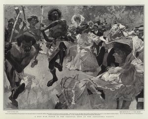A Fiji War Dance in the Colonial Fete at the Alexandra Palace by Frank Craig